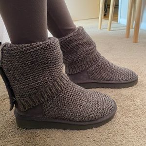 Grey Knitted Uggs